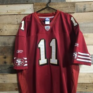 Reebok San Francisco 49ers #11 Red Football Jersey